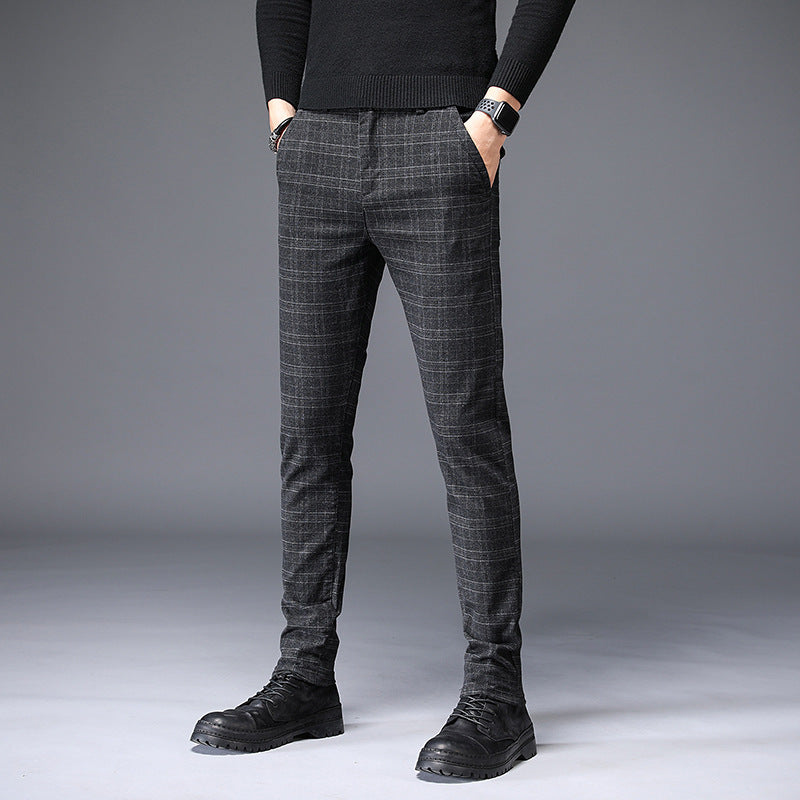 Men's Casual Pants Sanded Woolen Stretch