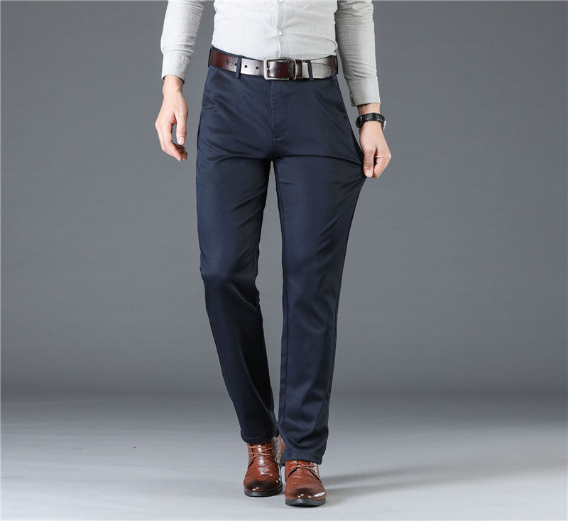Middle-aged Slim Straight-leg Business Casual Pants