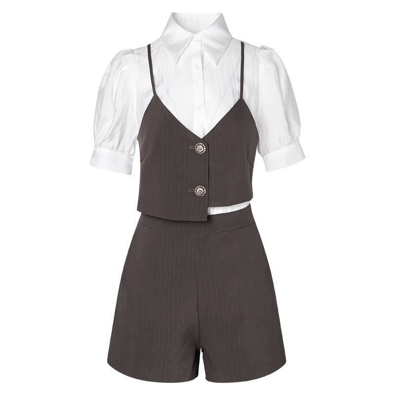 Fashion Ladies Simple And Fashionable Two-piece Suit