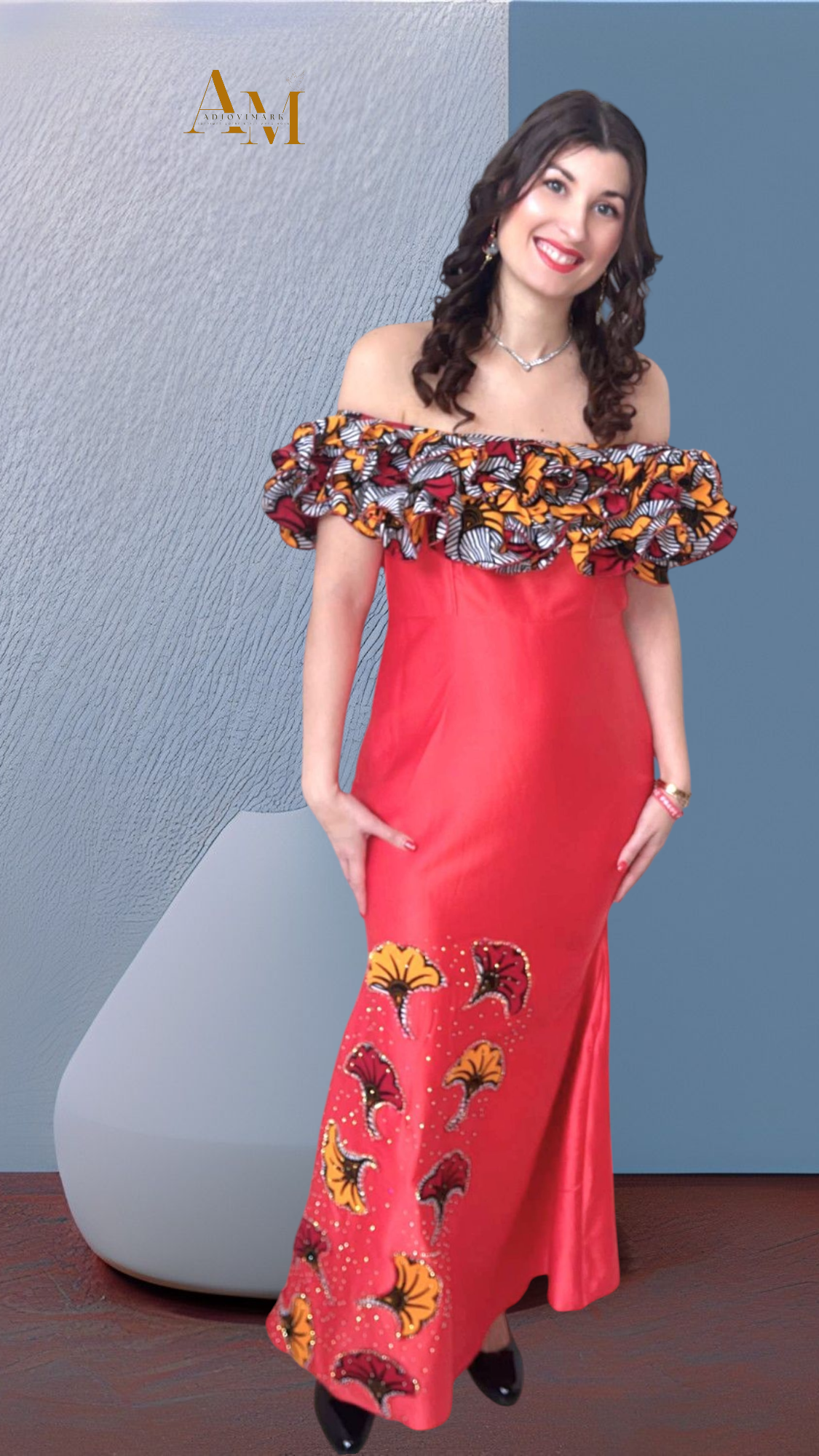 ROBE DE SOIREE A EPAULES DENUDEES