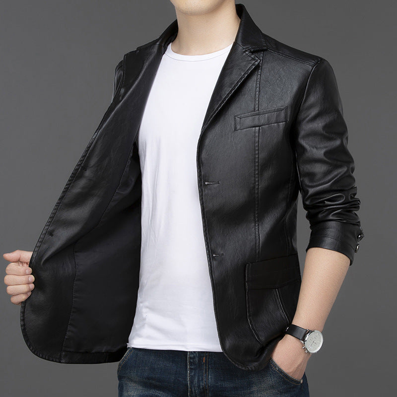 Men's Fashion Slim Fit Solid Color Jacket