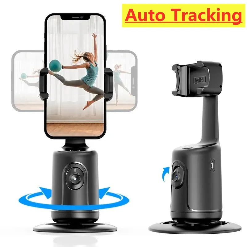 360 Auto Face Tracking Gimbal AI Smart Gimbal Face Tracking Auto Phone Holder For Smartphone Video Vlog Live Stabilizer Tripod - ADJOVIMARK