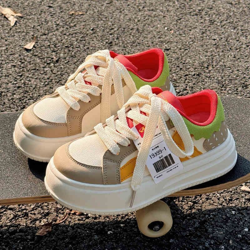 New White Big Toe Bread Shoes Sports Women's Shoes - ADJOVIMARK