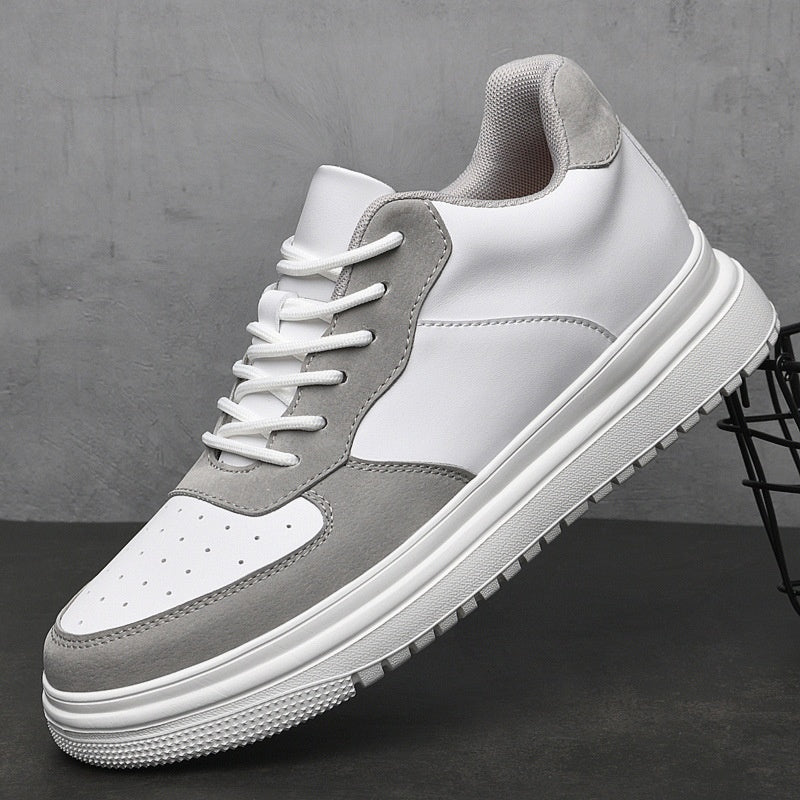 Summer Breathable Invisible Height Increasing Insole Men's Spring Soft Bottom Skateboard Shoes - ADJOVIMARK