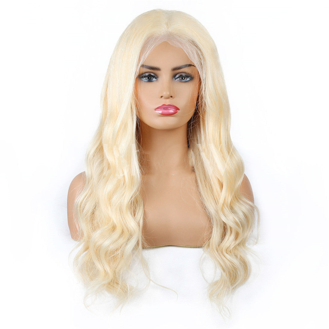 Semi Lace Real Wig Blond Headgear - ADJOVIMARK