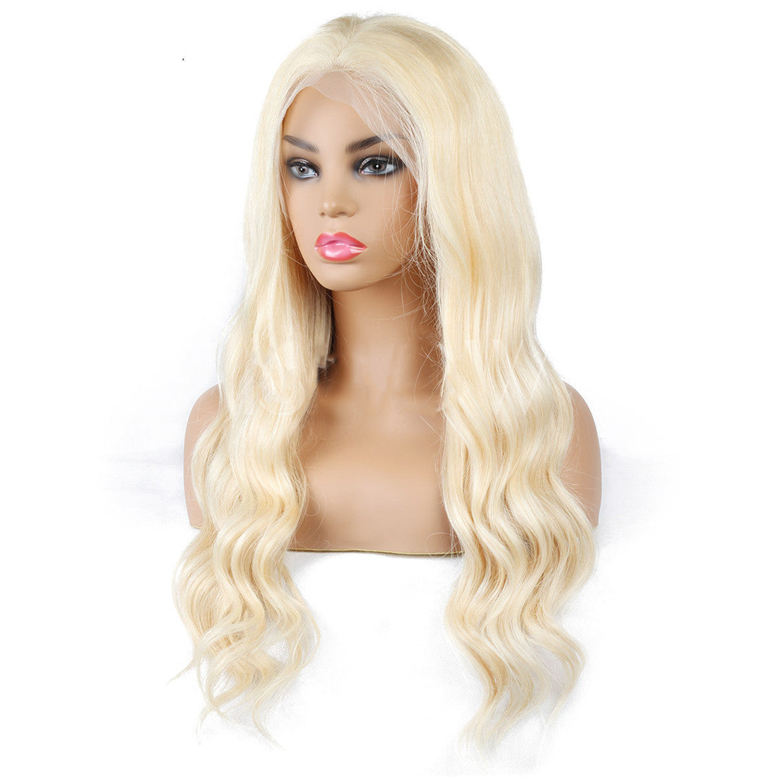Semi Lace Real Wig Blond Headgear - ADJOVIMARK
