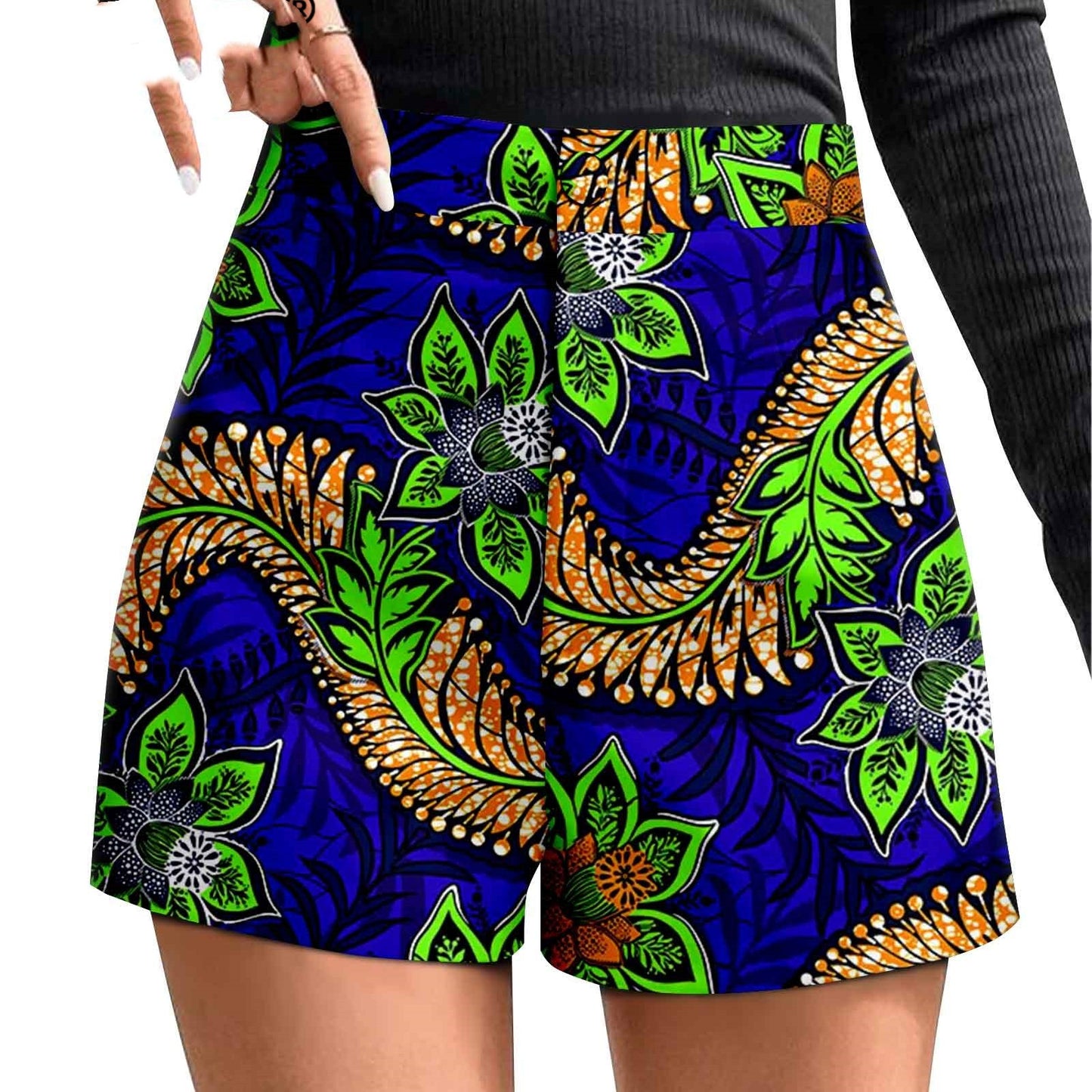 African Duplex Printing Batik Shorts - ADJOVIMARK