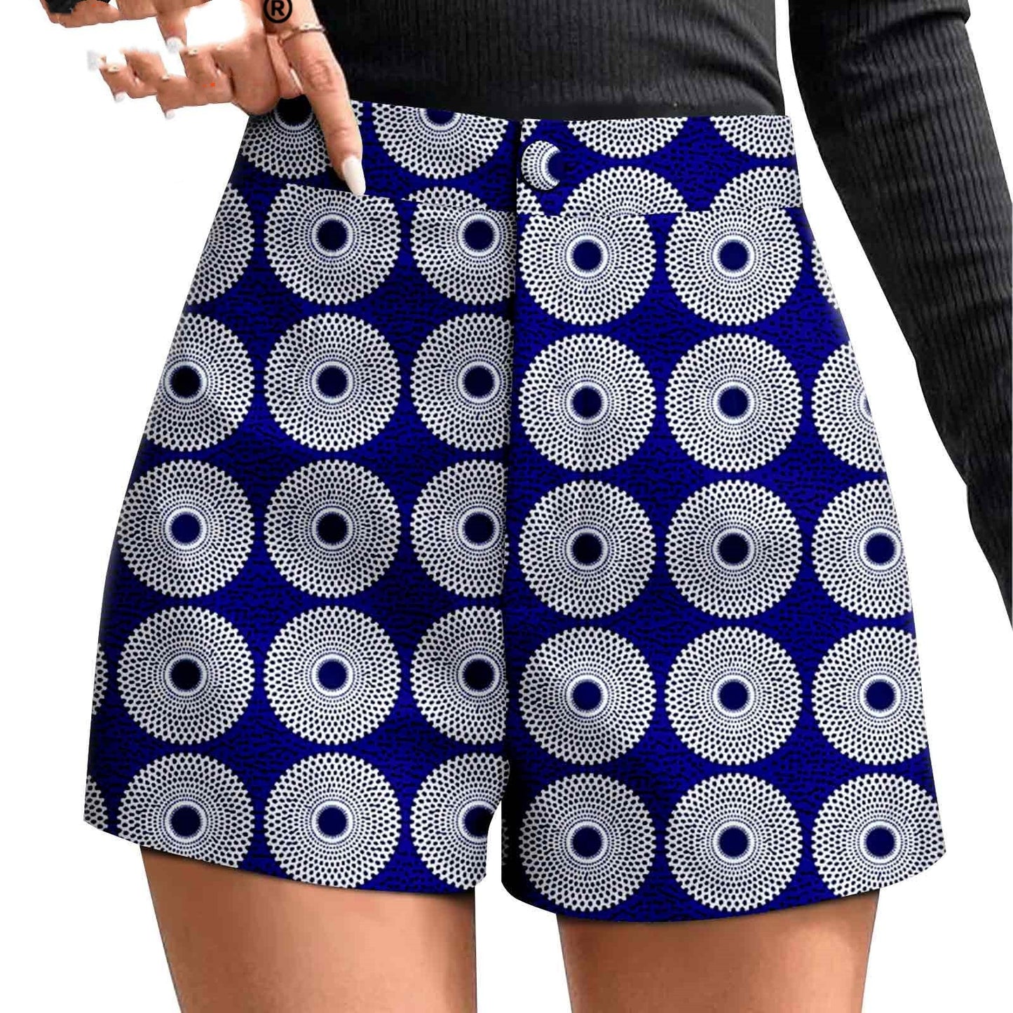 African Duplex Printing Batik Shorts - ADJOVIMARK