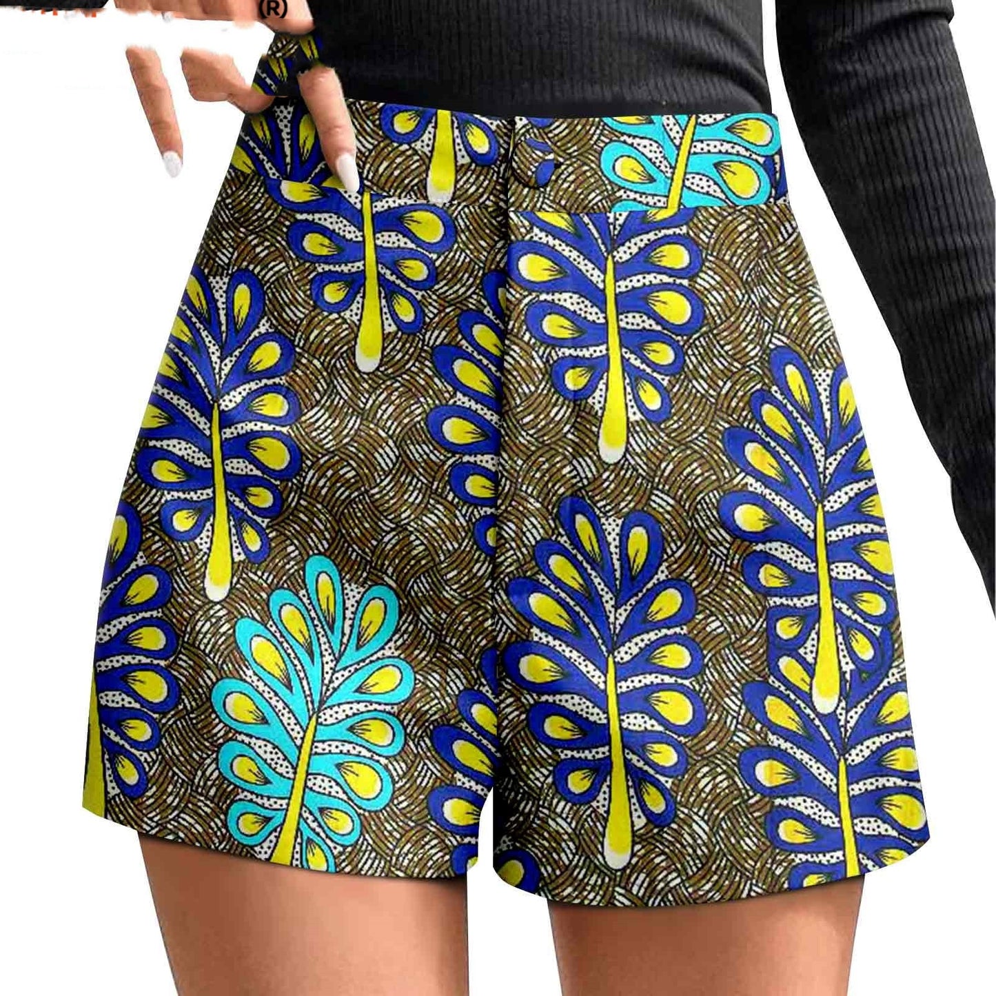 African Duplex Printing Batik Shorts - ADJOVIMARK