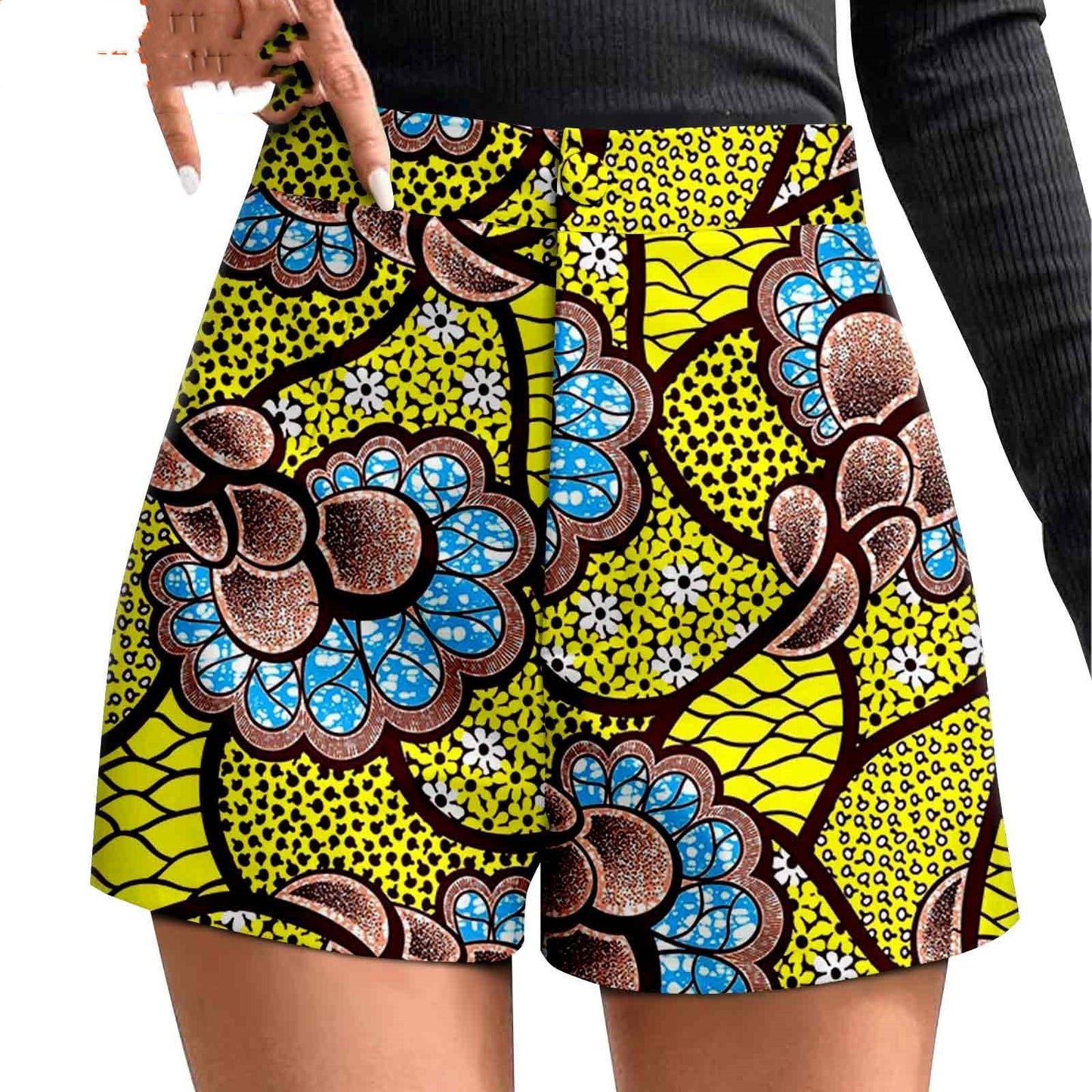 African Duplex Printing Batik Shorts - ADJOVIMARK