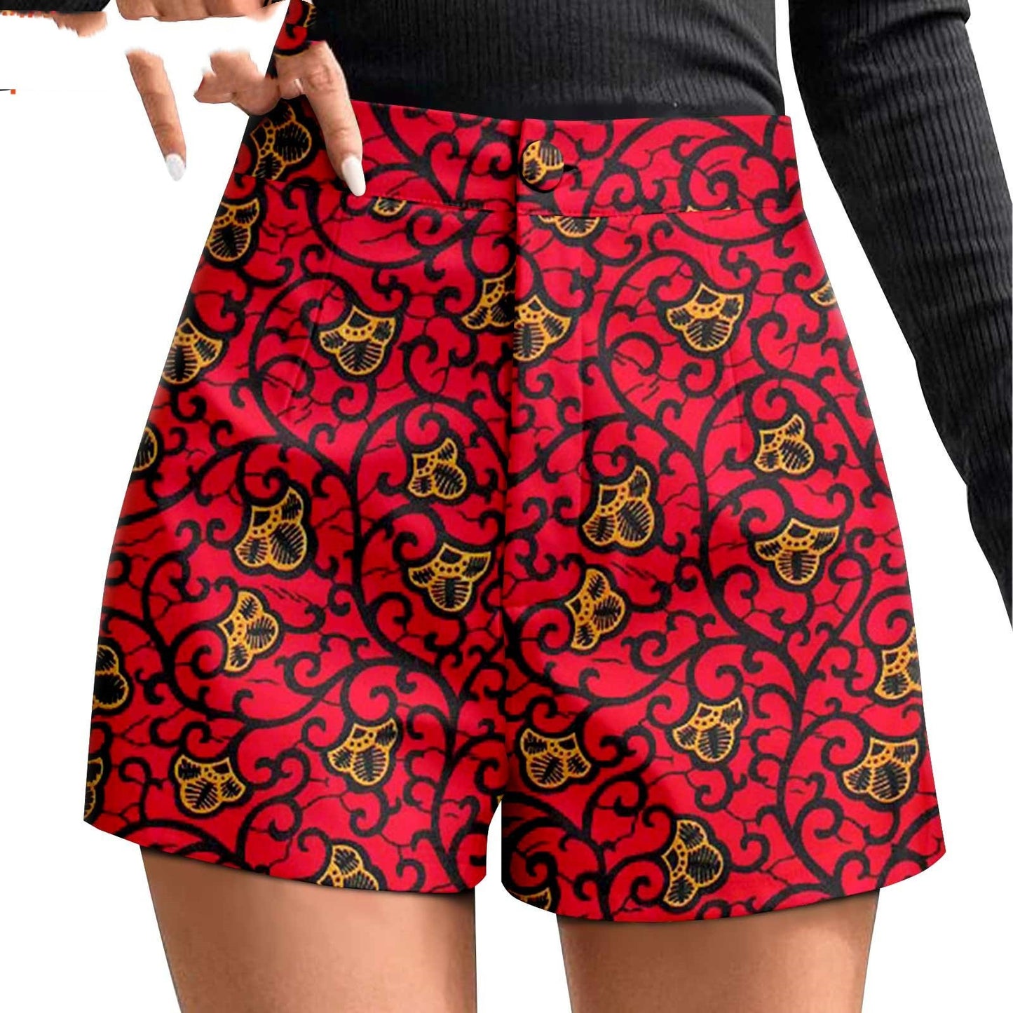 African Duplex Printing Batik Shorts - ADJOVIMARK