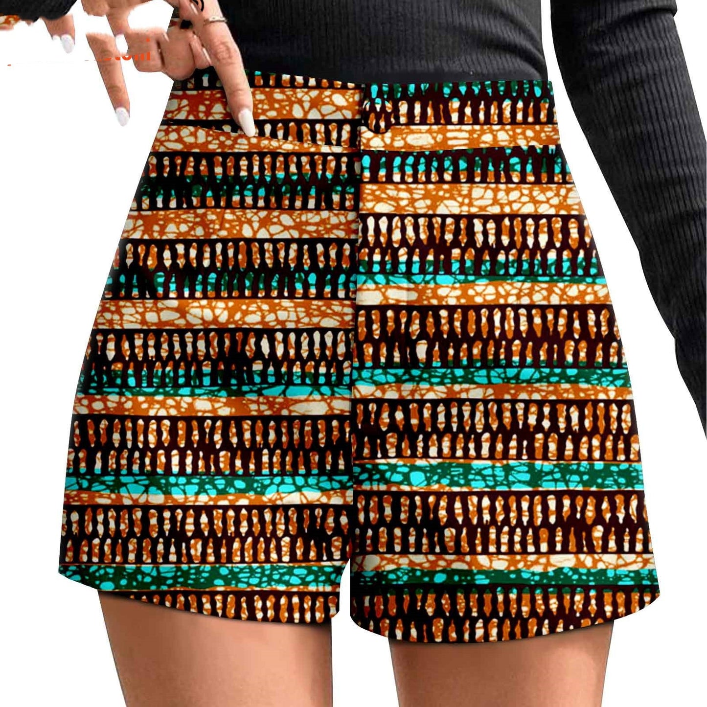 African Duplex Printing Batik Shorts - ADJOVIMARK
