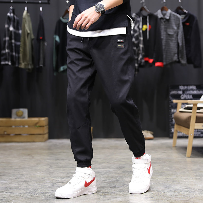 Sports All-match Casual Trousers With Waistband And Velvet Overalls - ADJOVIMARK