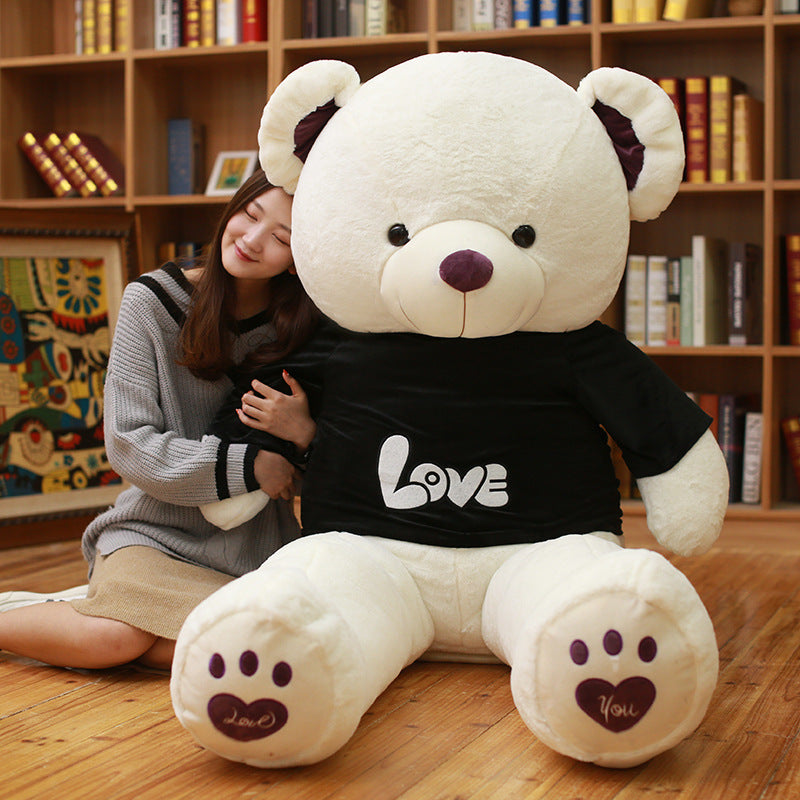 Plush toy ribbon teddy bear doll hugs bear dolls to give girls birthday gifts - ADJOVIMARK