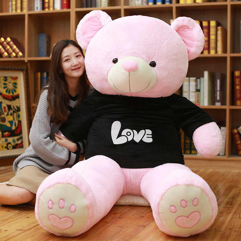 Plush toy ribbon teddy bear doll hugs bear dolls to give girls birthday gifts - ADJOVIMARK