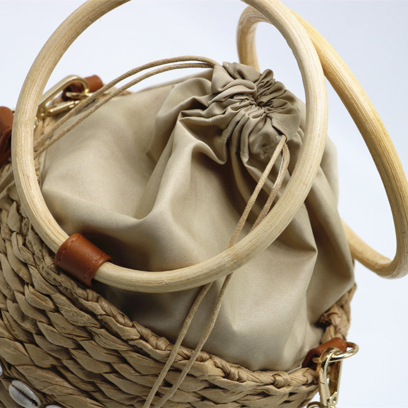 Urban Simple New Straw Shell Woven Bag - ADJOVIMARK