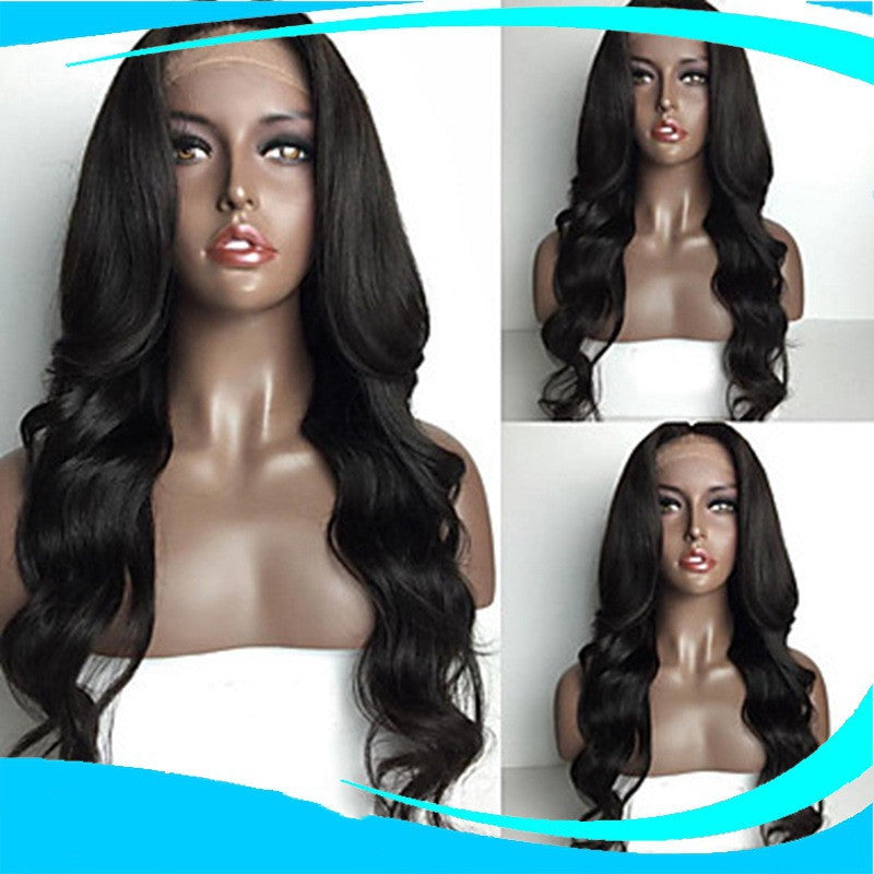 Chemical Fiber Wig Straight Hair Front Lace Headgear - ADJOVIMARK