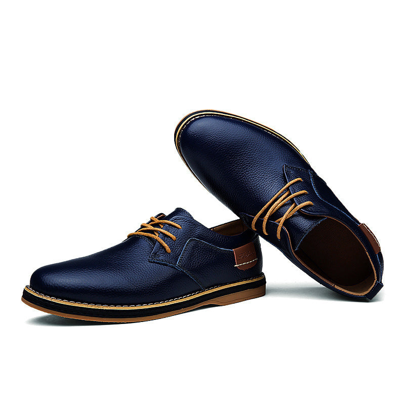 Large Size Leather Shoes Men 48 Leather British Shoes Men - ADJOVIMARK