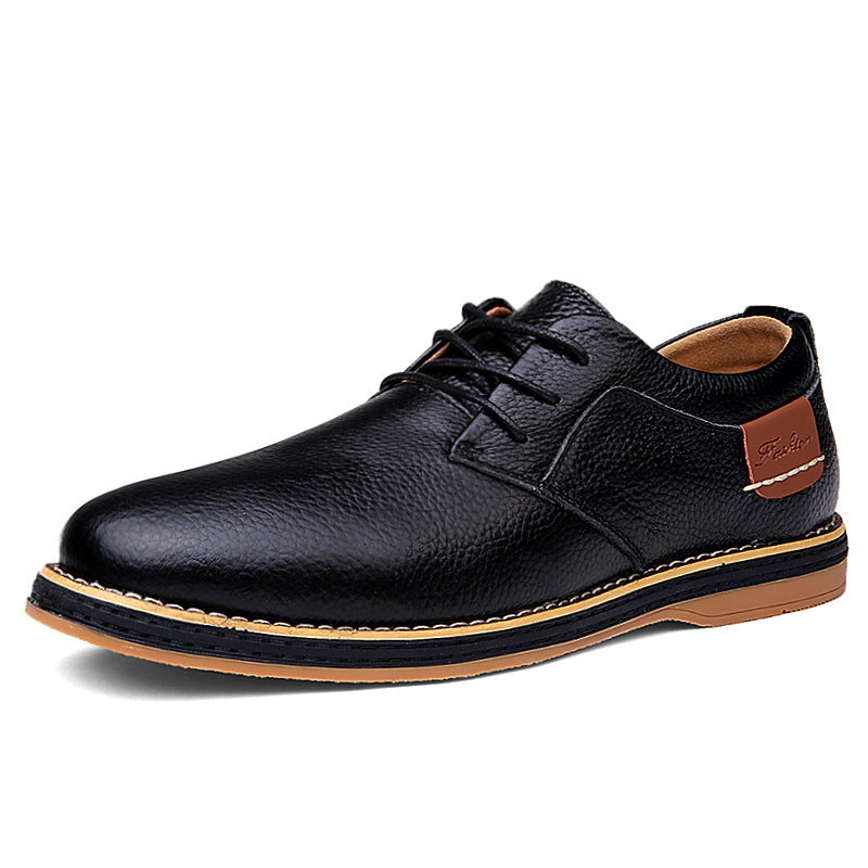 Large Size Leather Shoes Men 48 Leather British Shoes Men - ADJOVIMARK