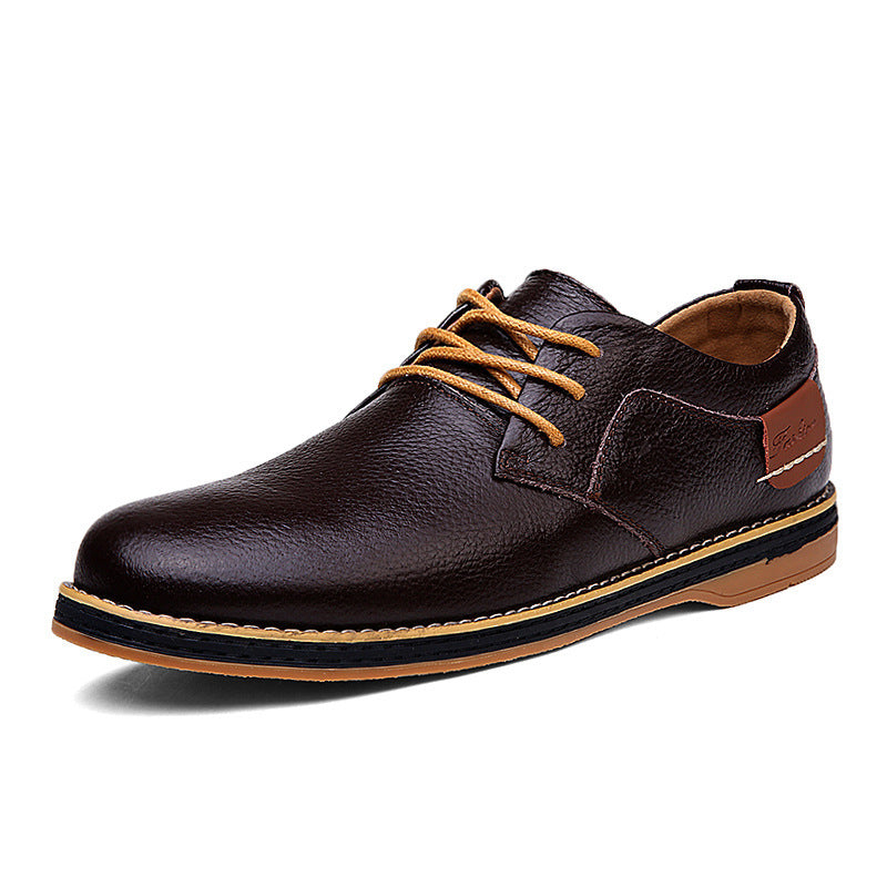 Large Size Leather Shoes Men 48 Leather British Shoes Men - ADJOVIMARK