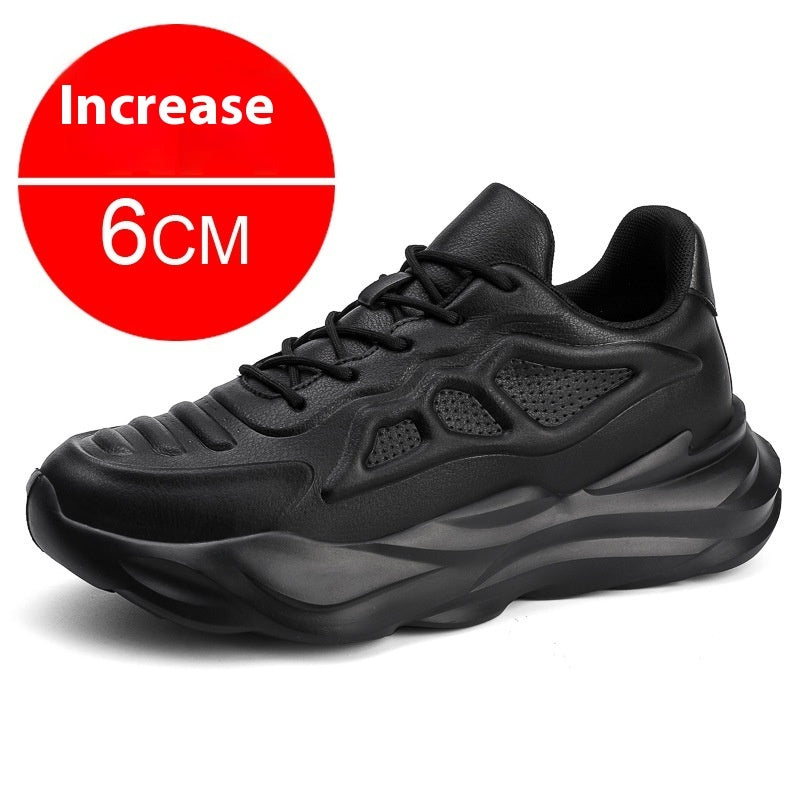 Summer New Invisible Height-increasing Shoes Men's 8CM Breathable Clunky Sneakers - ADJOVIMARK