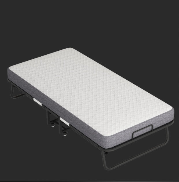 Folding Bed With Mattress Foam Mattress All Steel Pipe Frame - ADJOVIMARK