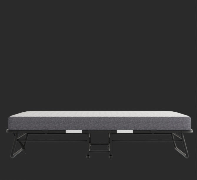 Folding Bed With Mattress Foam Mattress All Steel Pipe Frame - ADJOVIMARK