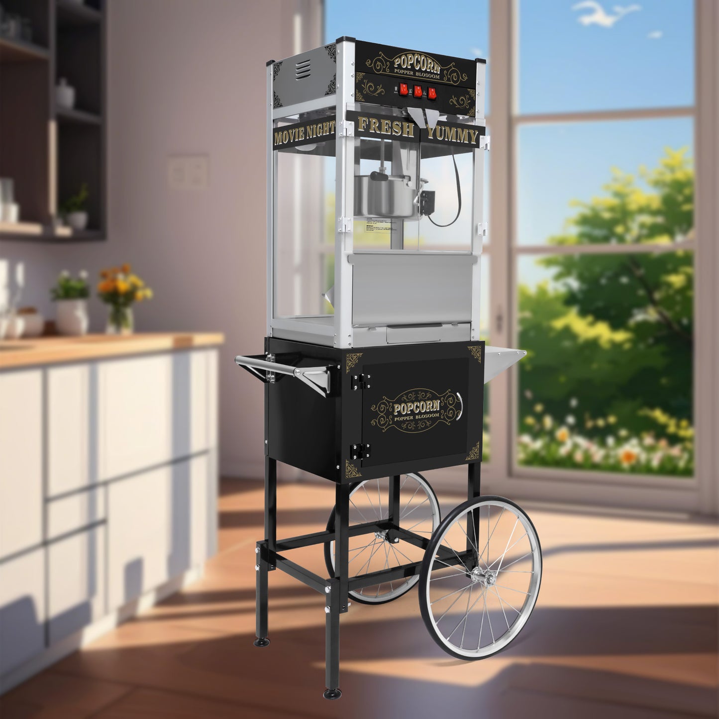 Luxury Commercial Fully Automatic Popcorn Machine - ADJOVIMARK