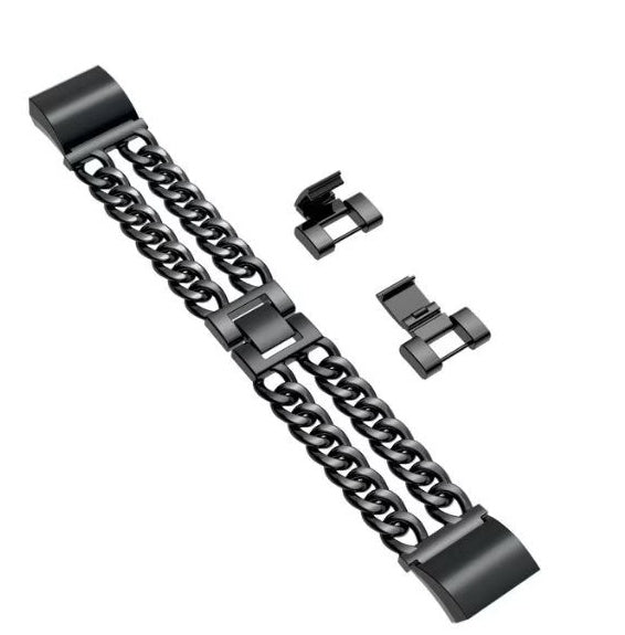 Stainless Steel Double Chain Fitbit Charge 2 Strap - ADJOVIMARK