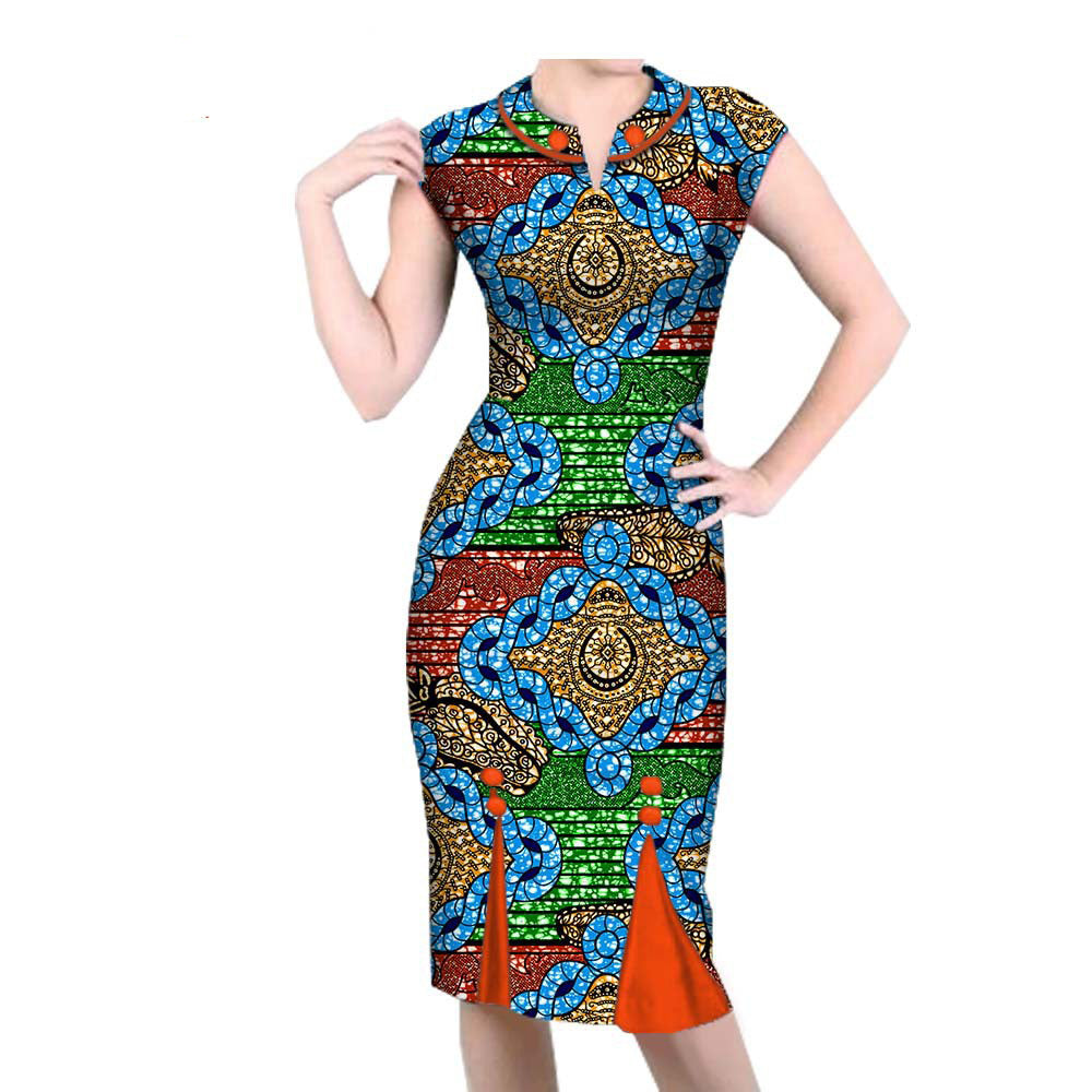 African Spring Casual Dress 1825001 - ADJOVIMARK