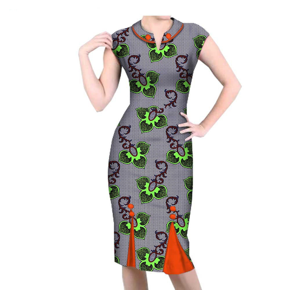 African Spring Casual Dress 1825001 - ADJOVIMARK