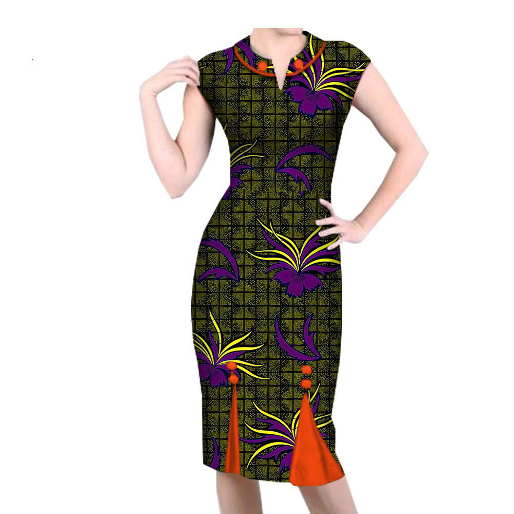 African Spring Casual Dress 1825001 - ADJOVIMARK