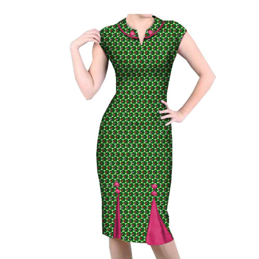 African Spring Casual Dress 1825001 - ADJOVIMARK