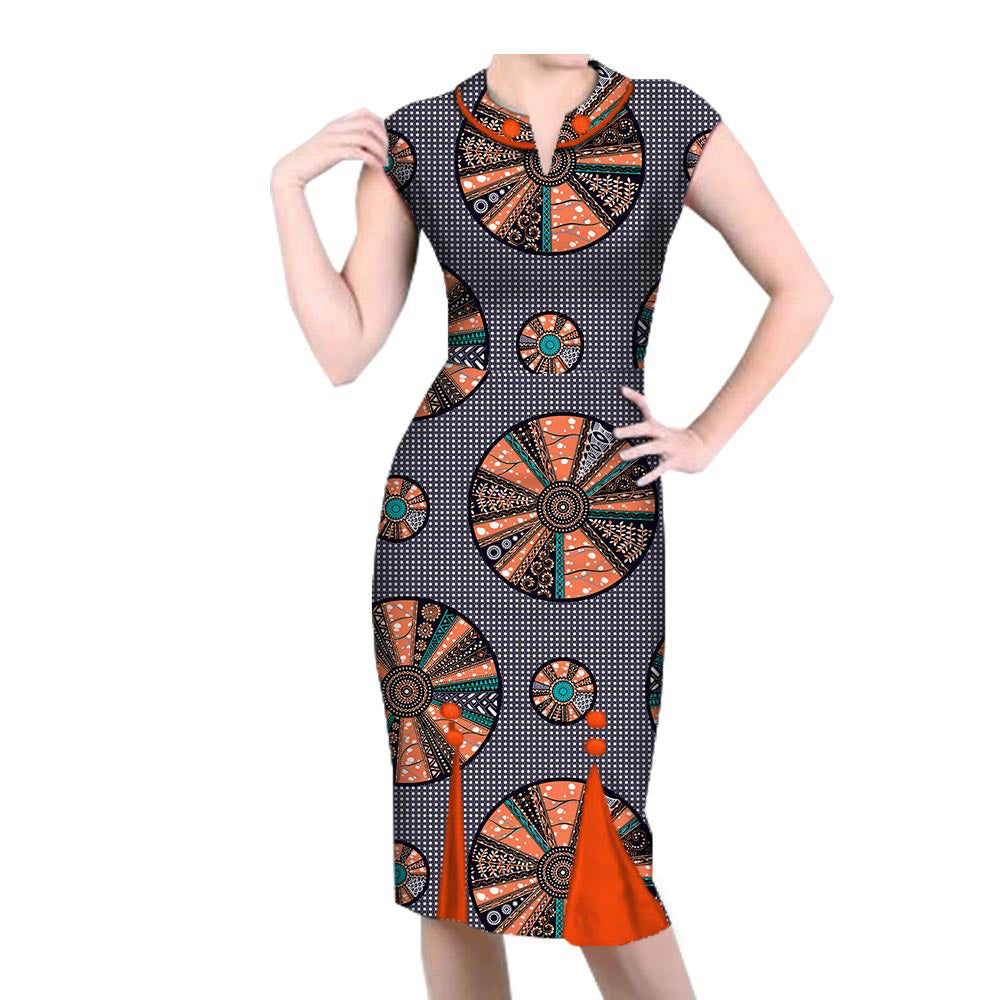 African Spring Casual Dress 1825001 - ADJOVIMARK