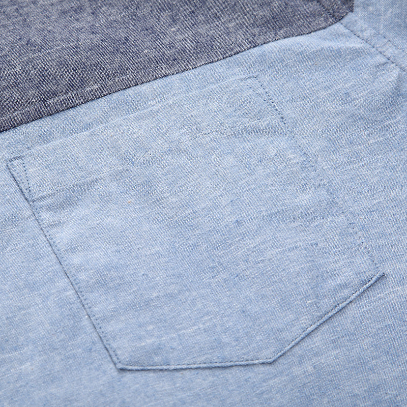 Men's long sleeve shirt with button collar - ADJOVIMARK
