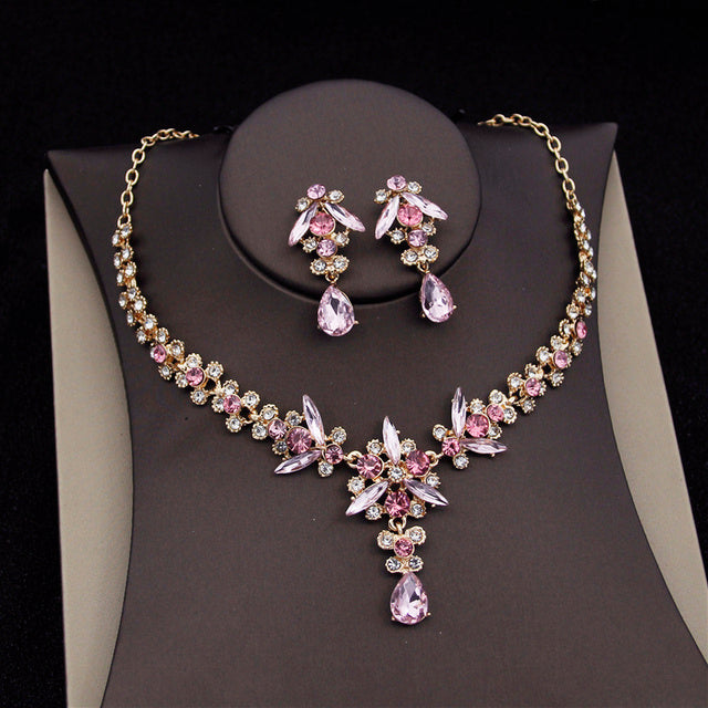 Royal Queen Bridal Jewelry Sets For Women Luxury Tiaras Crow - ADJOVIMARK