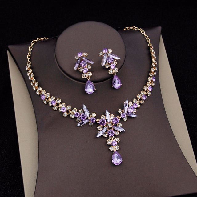 Royal Queen Bridal Jewelry Sets For Women Luxury Tiaras Crow - ADJOVIMARK