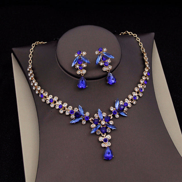 Royal Queen Bridal Jewelry Sets For Women Luxury Tiaras Crow - ADJOVIMARK