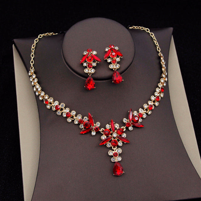 Royal Queen Bridal Jewelry Sets For Women Luxury Tiaras Crow - ADJOVIMARK