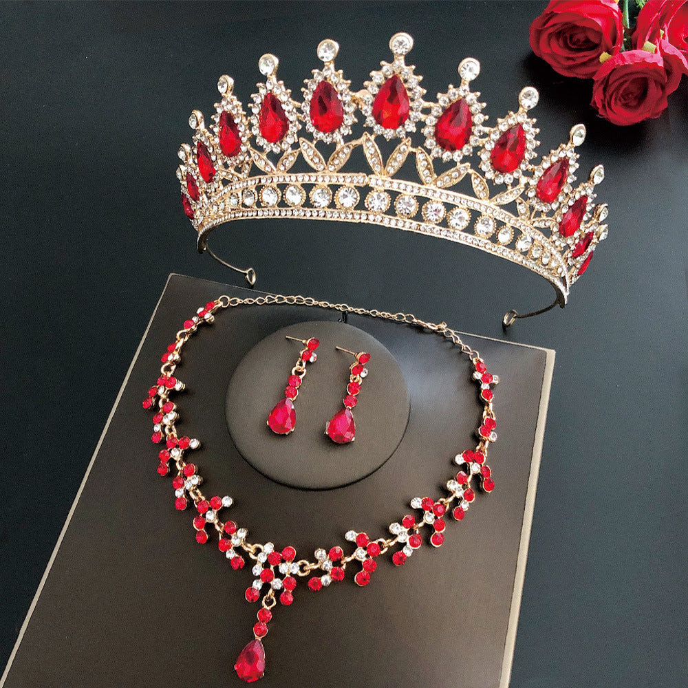 Royal Queen Bridal Jewelry Sets For Women Luxury Tiaras Crow - ADJOVIMARK