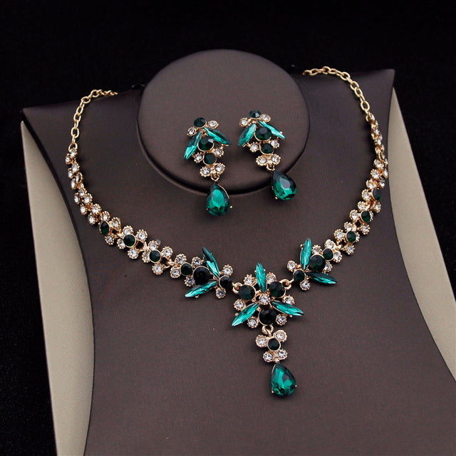 Royal Queen Bridal Jewelry Sets For Women Luxury Tiaras Crow - ADJOVIMARK