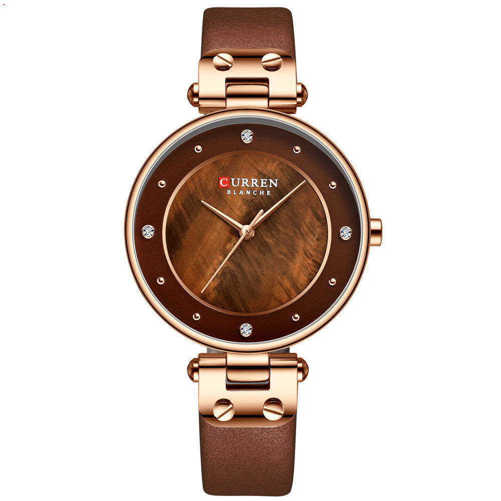 Ladies Watch Belt Quartz Casual Women's Quartz Movement Japanese Watch - ADJOVIMARK