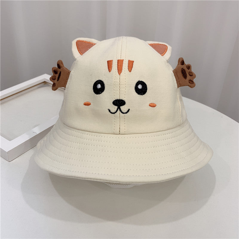 New Products Kitten And Frog Sun Hat Small Pot Hat Baby Hat - ADJOVIMARK