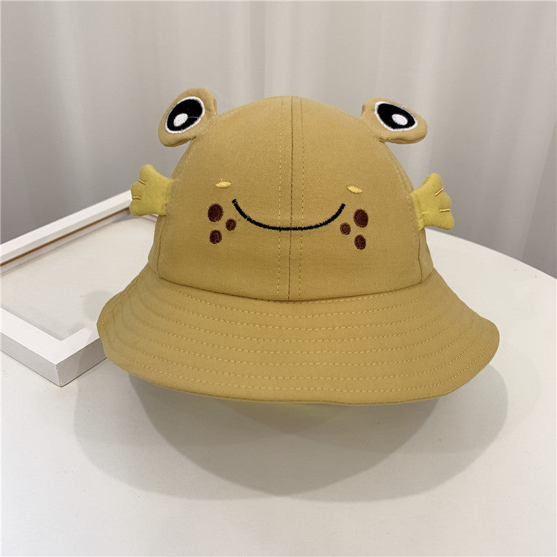 New Products Kitten And Frog Sun Hat Small Pot Hat Baby Hat - ADJOVIMARK