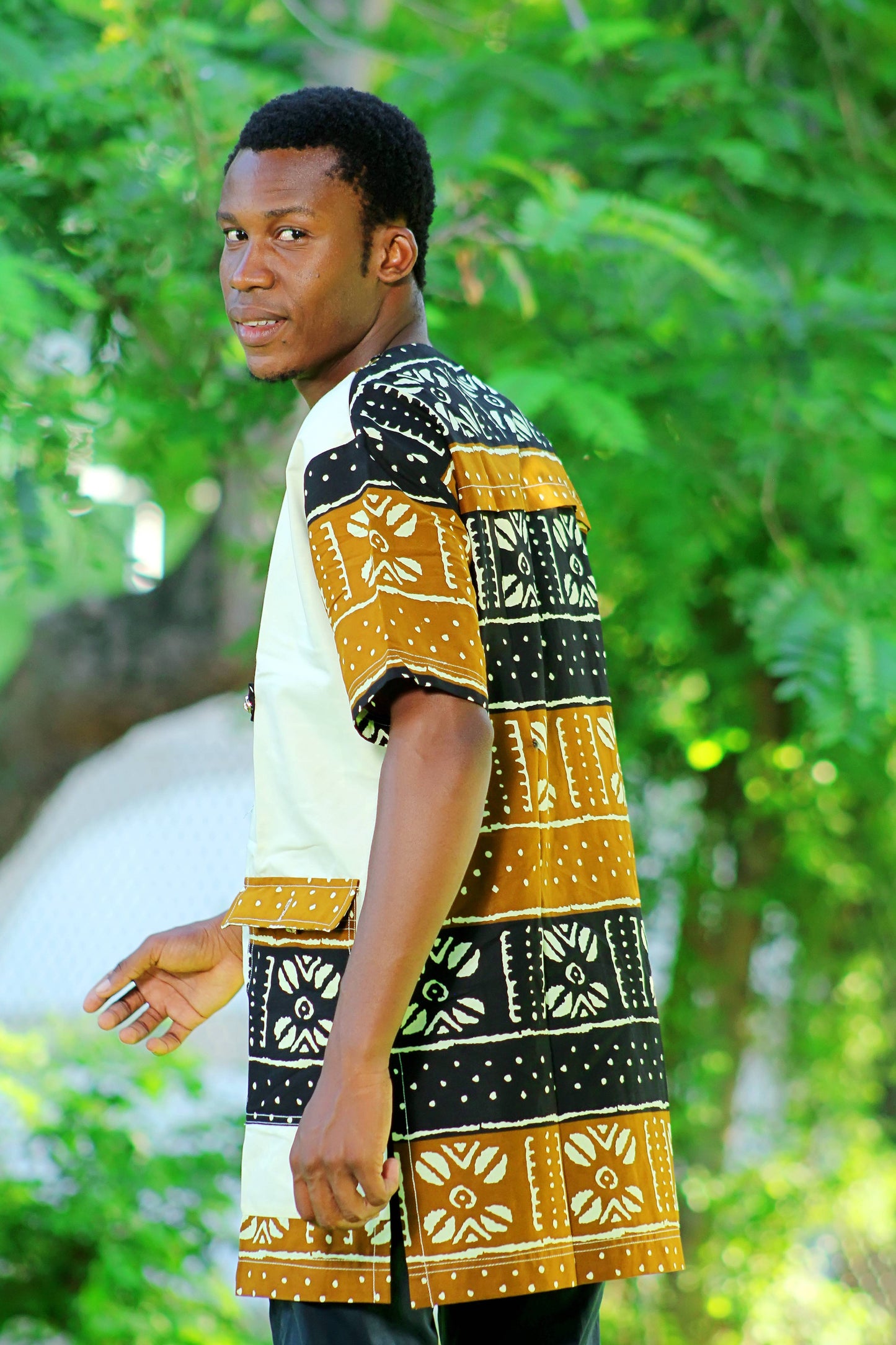ENSEMBLE COSTUME HOMME MOTIF ETHNIQUE - ADJOVIMARK
