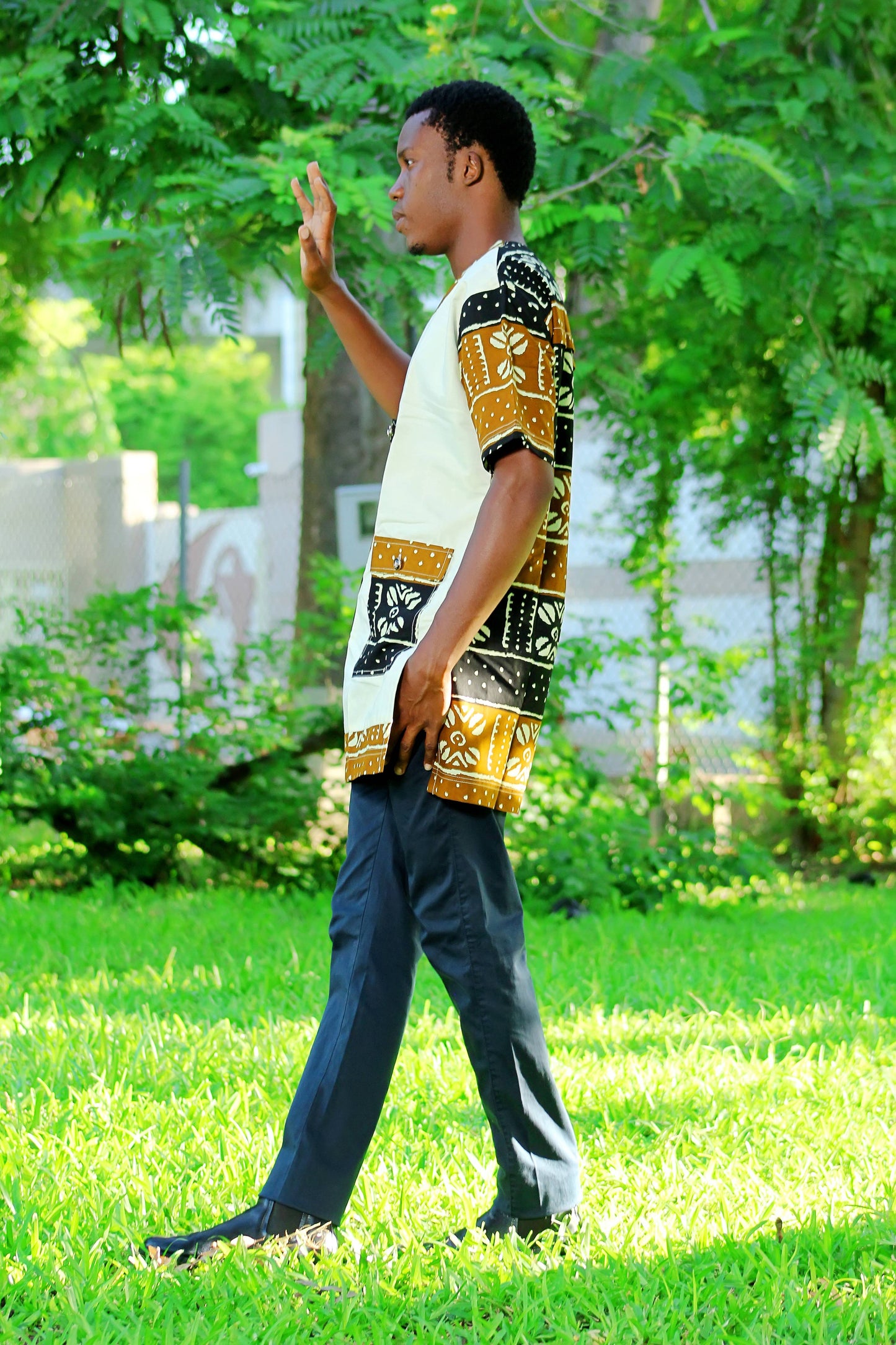 ENSEMBLE COSTUME HOMME MOTIF ETHNIQUE - ADJOVIMARK