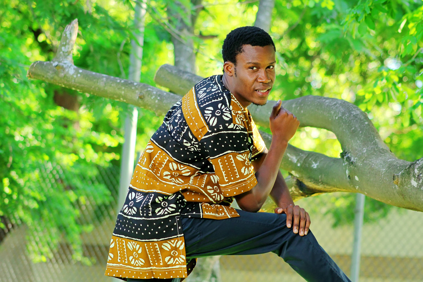 ENSEMBLE COSTUME HOMME MOTIF ETHNIQUE - ADJOVIMARK