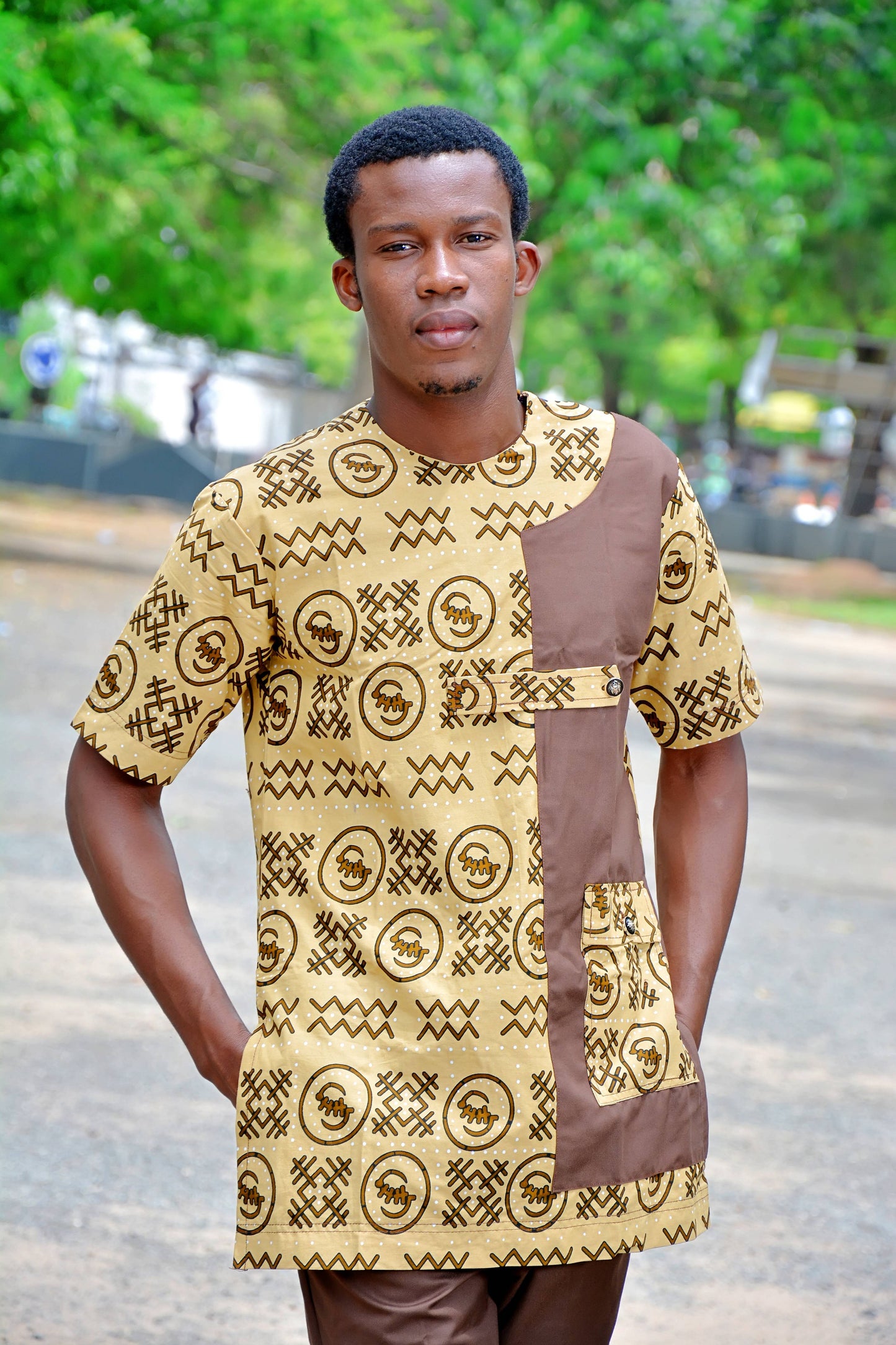 ENSEMBLE COSTUME HOMME MOTIF ETHNIQUE - ADJOVIMARK