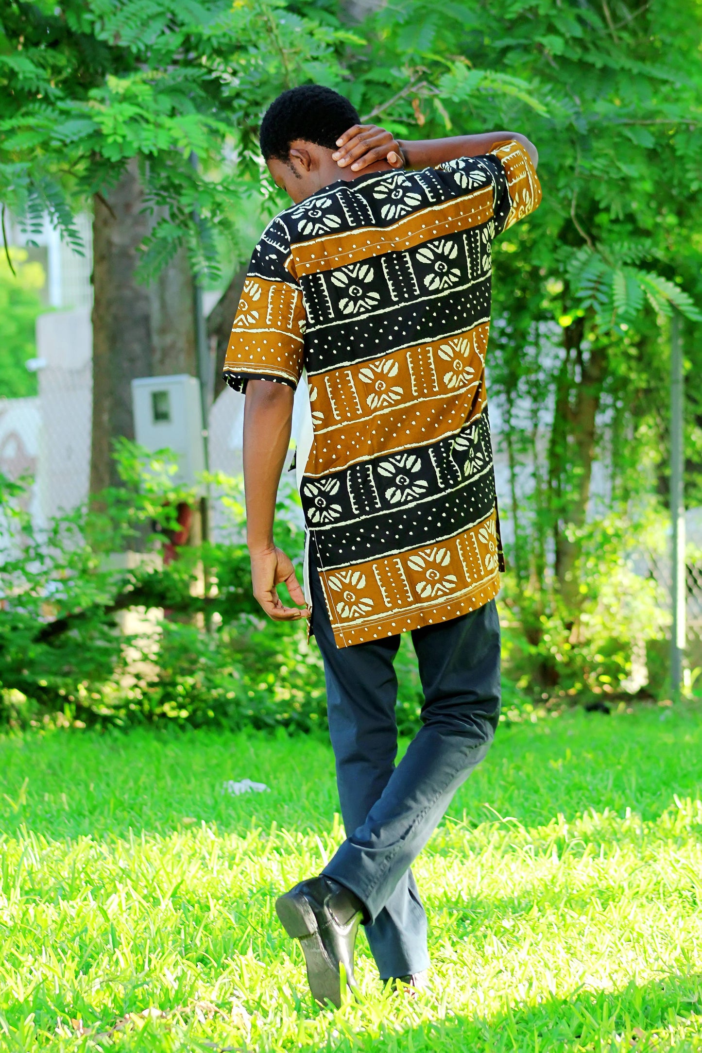 ENSEMBLE COSTUME HOMME MOTIF ETHNIQUE - ADJOVIMARK