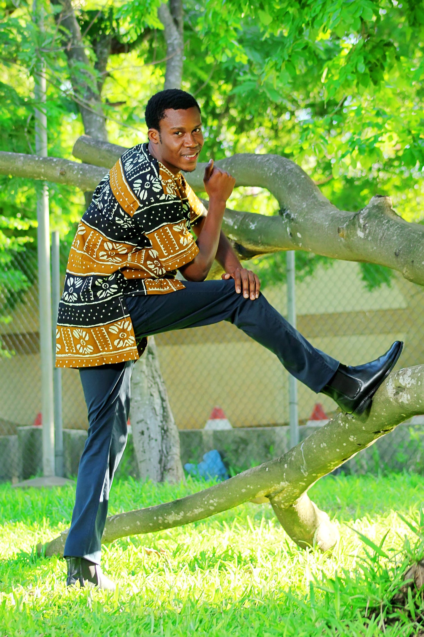ENSEMBLE COSTUME HOMME MOTIF ETHNIQUE - ADJOVIMARK
